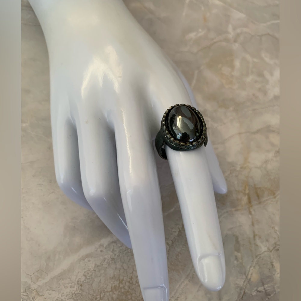 Hematite Stone Ring - image 2